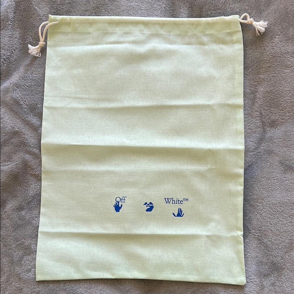 Off-White Drawstring Dust Bag